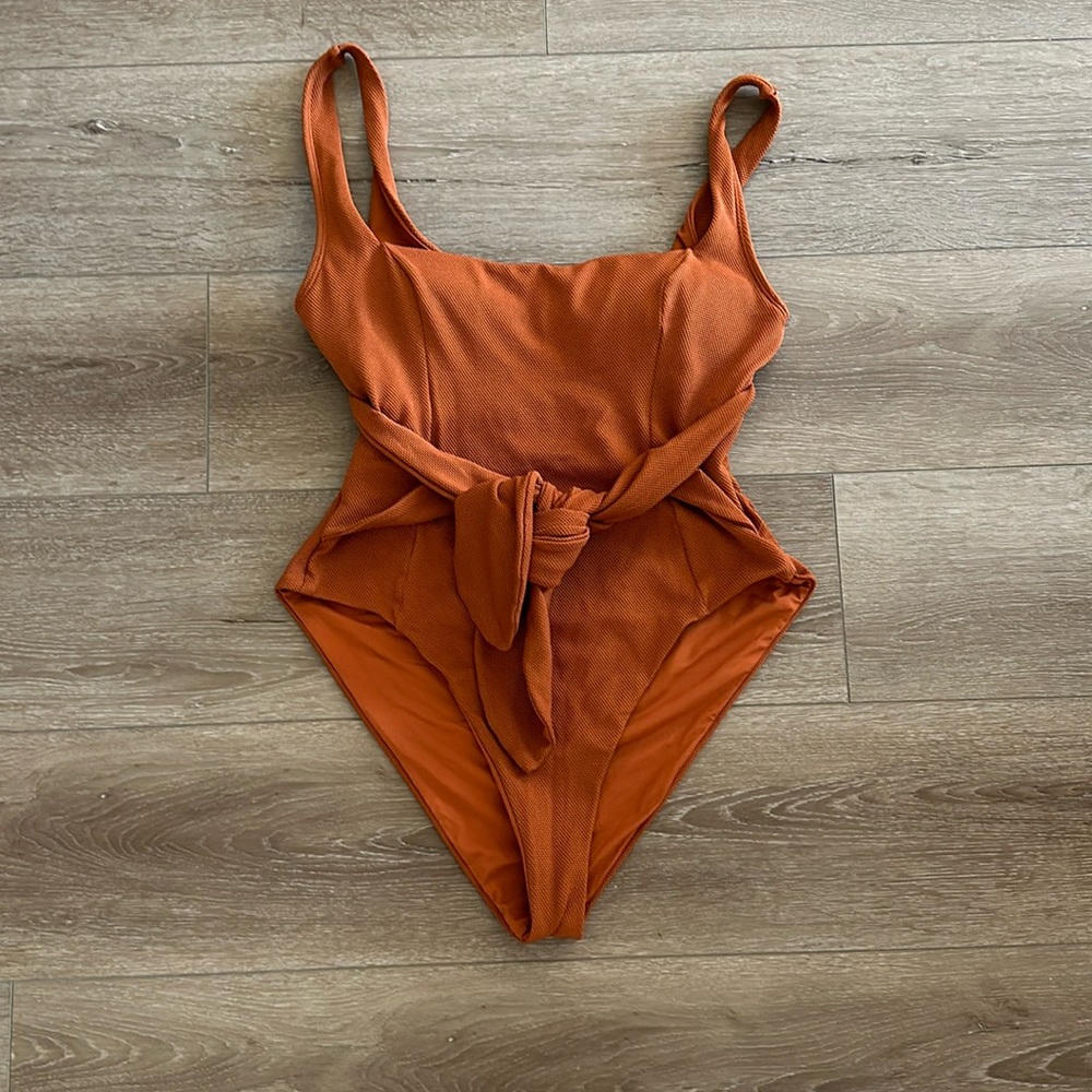 L space burnt orange bathing suit